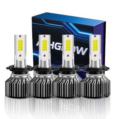 A+ H7 LED Headlights Bulb Kit High/Low Beam 8000LM Super Bright 6500K Cool White