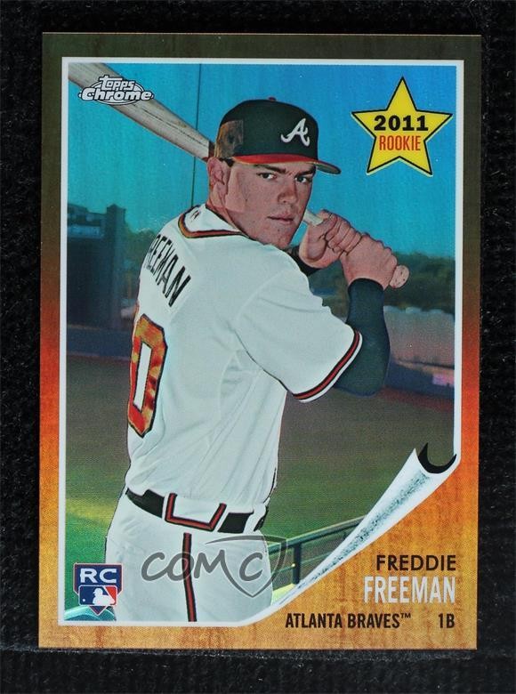 2011 Topps Heritage Chrome Refractor 354/562 Freddie Freeman #C113 0x1j