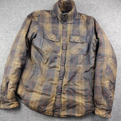 Deus Ex Machina Jacket Plaid Waxed Men's Small
