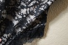 Small black lace lingerie teddy one piece adj straps nylon spandex nnt — photo 10