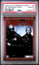 2024 G.A.S. X COMPLEX COVER BRONZE FOIL #C4 DR. DRE/SNOOP DOGG /75 PSA 10