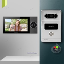 HOMSECUR 7" Video Door Phone Call Intercom RFID Keyfobs Night Vision Door Unlock