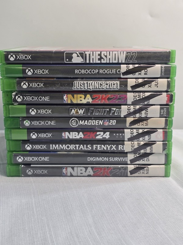 2020s Xbox One/Series X NBA 2K21/23/4/Digimon Lot of 10 Game Discs - UNTESTED