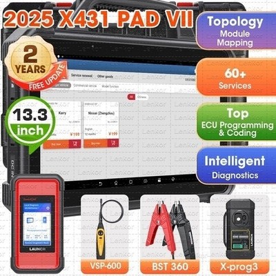 2025 LAUNCH X431 PAD VII ELITE PAD 7 PRO Diagnostic Scan Key Programming Coding