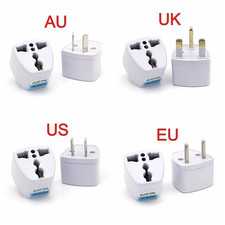 Universal Travel EU UK AU Europe to US USA Plug in Adapter Converter US 2 Round