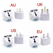 Universal Travel EU UK AU Europe to US USA Plug in Adapter Converter US 2 Round