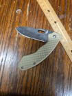 Ozark Trail Textured Handle Pocket Clip EDC Pocket Knife Tan Handle — photo 1