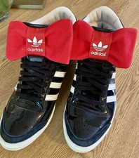 Adidas Top Ten Sleek Series Trainers - Black & White With Red Bow Size UK 6 