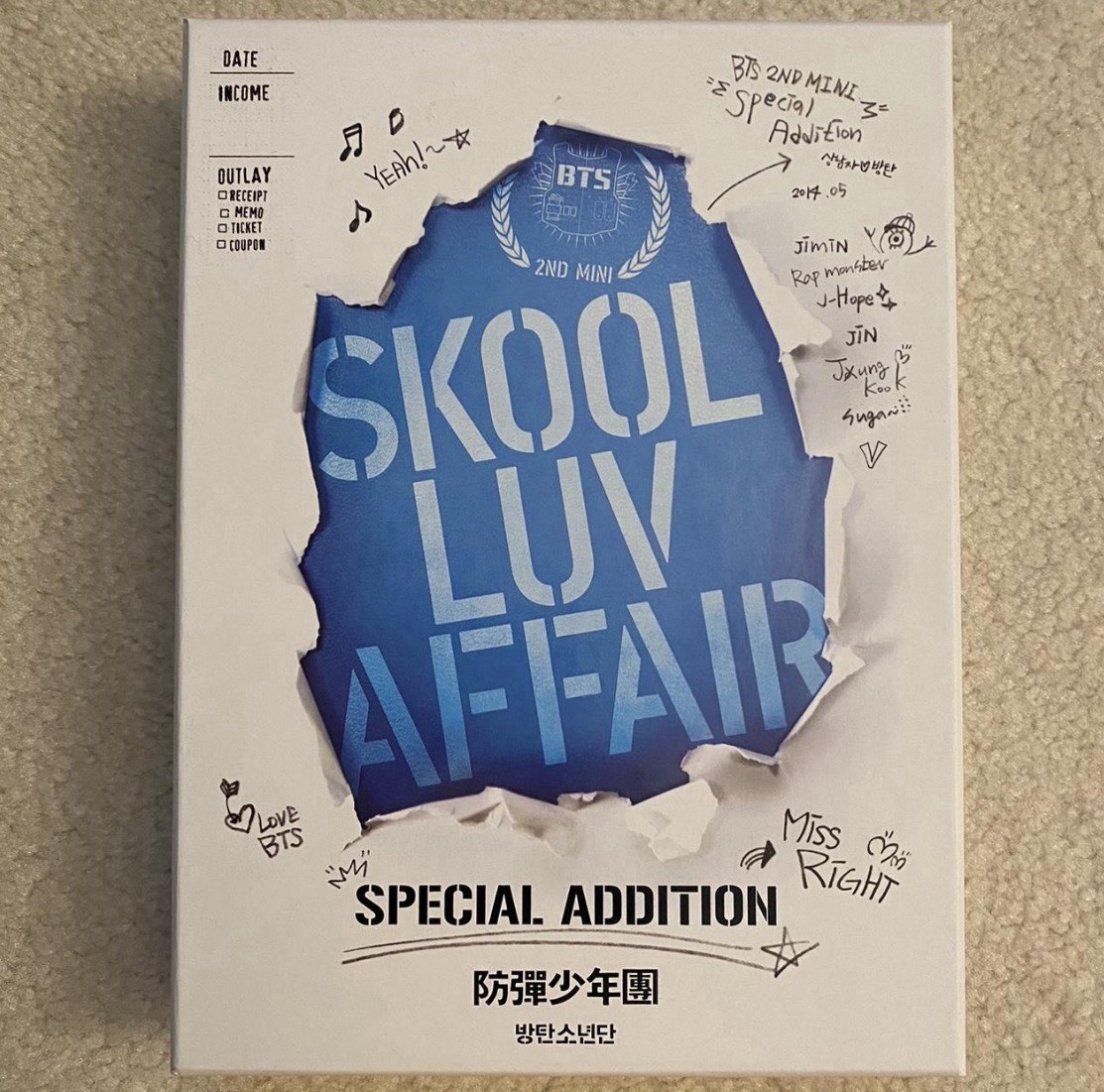BTS Skool Luv Affair (Special Addition) Album - Full Set with
