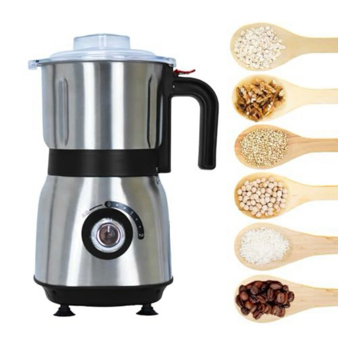 Electric Spice and Nut Grinders - 3 Stainless Steel Blades, 1 Filter, 1 Brush...
Opens in a new wind