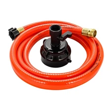 Camco RhinoFlex 10&rsquo; Clean Out Hose w/Rinser Cap - 5/8" Internal Diamete...