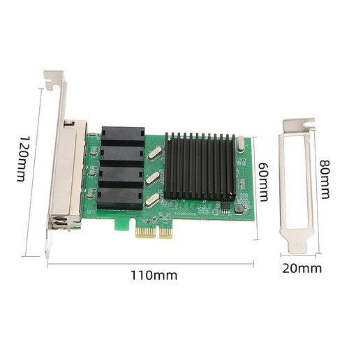 RTL8111H PCIe 4-port Gigabit NIC Card Server stability High-Speed Connectivity - Afbeelding 6 van 7