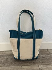 Vintage L.L. Bean Boat  Tote Canvas Bag Size Small