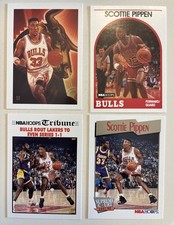 Scottie Pippen 4 Cards NBA Hoops 1989-90 244 1991-92 506 539 456 Chicago Bulls
