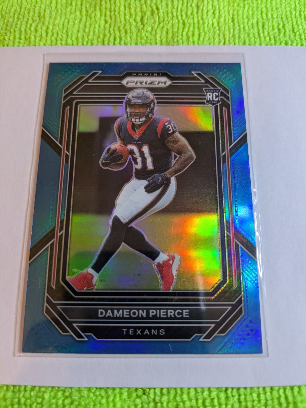 2022 Panini Prizm #322 Dameon Pierce Light Blue Prizms