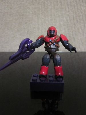 #ad #ad 2010 Halo Mega Bloks Red Covenant Brute w Gun b $30.00