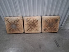 Vintage Set of 3 Bolco Major League Baseball Bases 15"