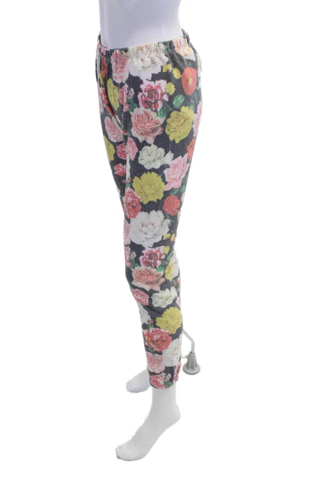 Wildfox Womens Cotton Blend Floral Print Mid-Rise Sweatpants Multicolor Size XS - Image 2 of 4