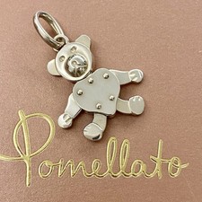 Pomellato Ciondolo Orso Orsetto Teddy Snodabile Argento Raro 100% Originale