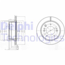 2X DELPHI BREMSSCHEIBEN HINTEN 315mm BELÜFTET PASSEND FÜR KIA SORENTO | BG3859
