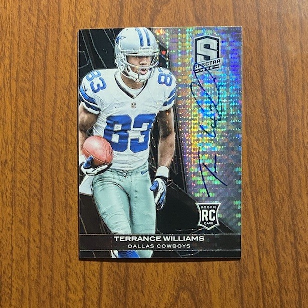 2013 Panini Spectra #236 Terrance Williams Black Atomic Rookie Autogramm 1/1 Cowboys
