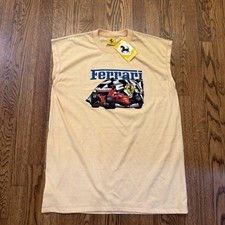 Vintage NWT  1995 Michael Schumacher F1 Ferrari Racing Red T-shirt, Med (NEW)
