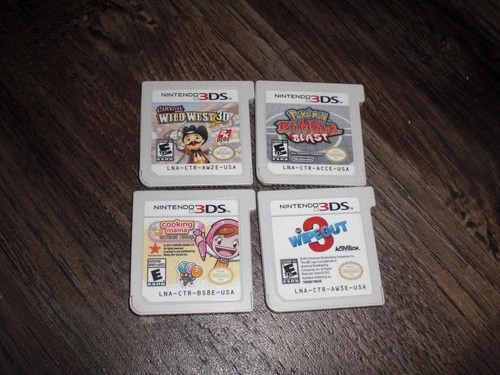 Pokemon Rumble Blast Cooking Mama: Sweet Shop Wipeout 3 4 Nintendo 3DS XL 2DS