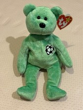 Ty Bear 1999 Kicks Unused Good Condition. With Tags Beanie Babies Plush 6-8  