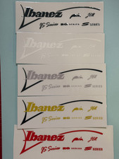 5Pcs Guitar UV sticker Declas For IBANEZ RG series White Black Grey Yellow Red