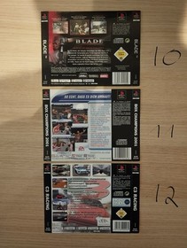 SONY PLAYSTATION 1 PS1 PSONE FRONT & BACK COVER PAL