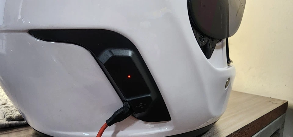 Casco de moto Sena Momentum Lite blanco brillante con Bluetooth XL Foto 2 de 4