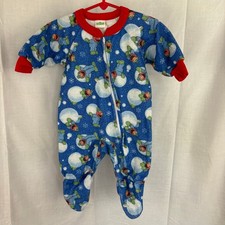 Vintage 2002 Y2K Sesame Street Elmo Sleeper Size 0-6 Months