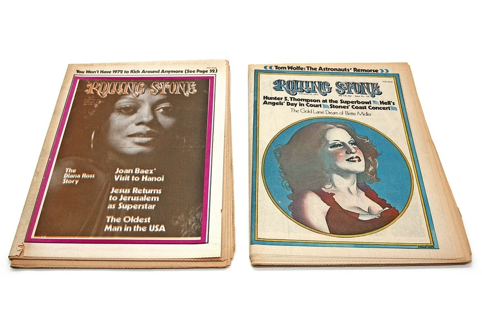 Lot of 1973 (Incomplete) Various "Rolling Stone" Magazines (23), Straight Arrow Foto 3 de 4