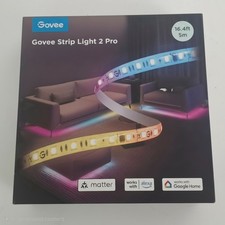 Govee Strip Light 2 Pro H61F5 16.4ft RGBWWIC Matter Smart LED Light Strip Alexa