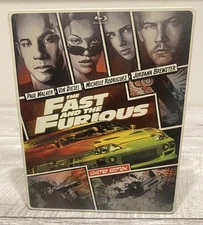Fast and The Furious Blu-ray DVD 2-Disc Set LTD ED.  Steelbook W/ Digital Code
