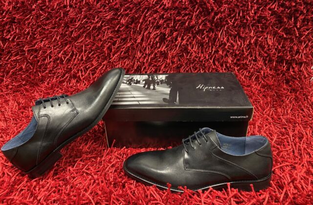Man Shoe Hipness city Leather Size 42 New Black