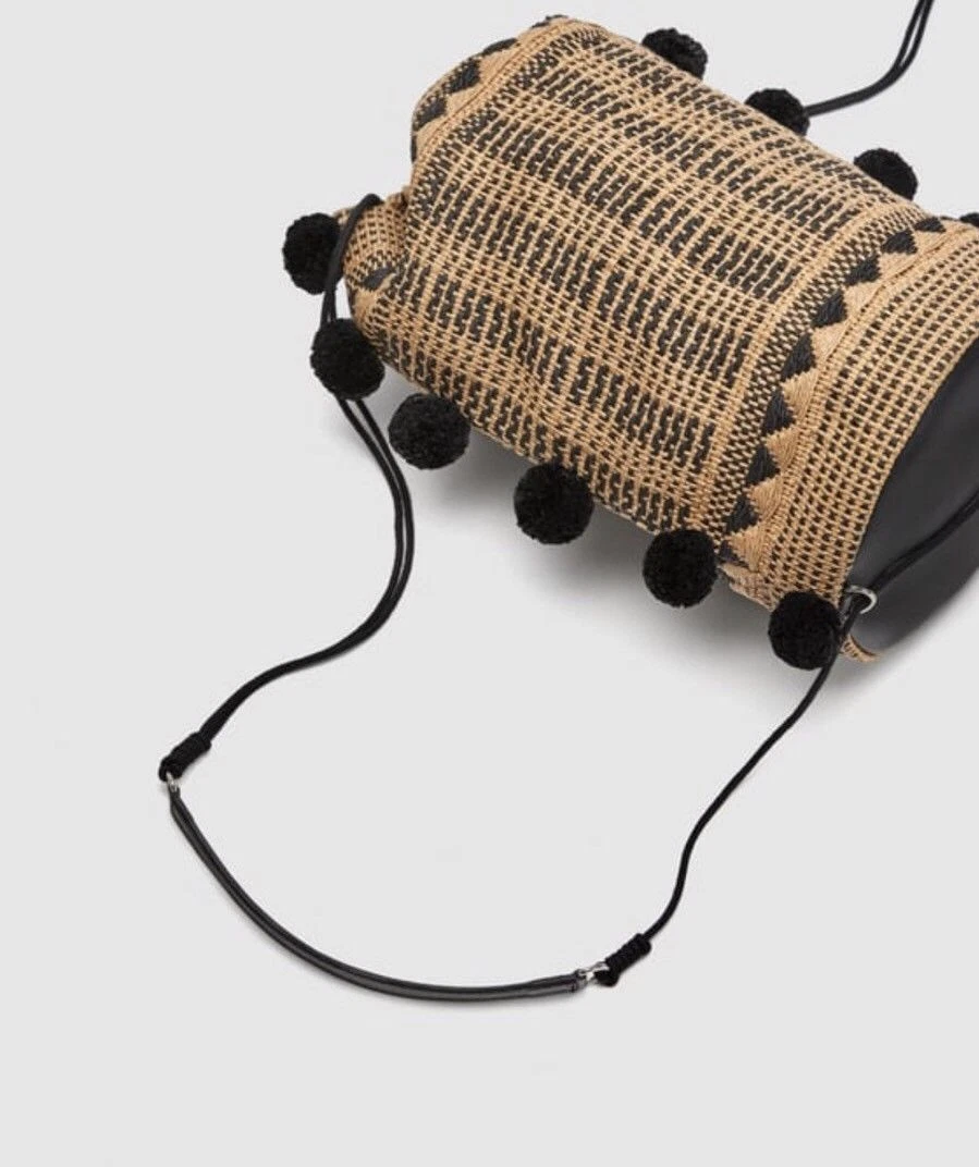 ZARA 2018 ESTATE FATTO A MANO POM POM DETTAGLIO DETTAGLIO REF.2344 304