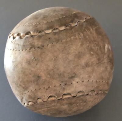 Softball Ball - Unbranded/Vintage 4'' Across - Brown