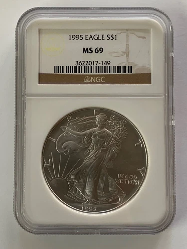 American Silver Eagle NGC 1995 UNC $1  MS-69 