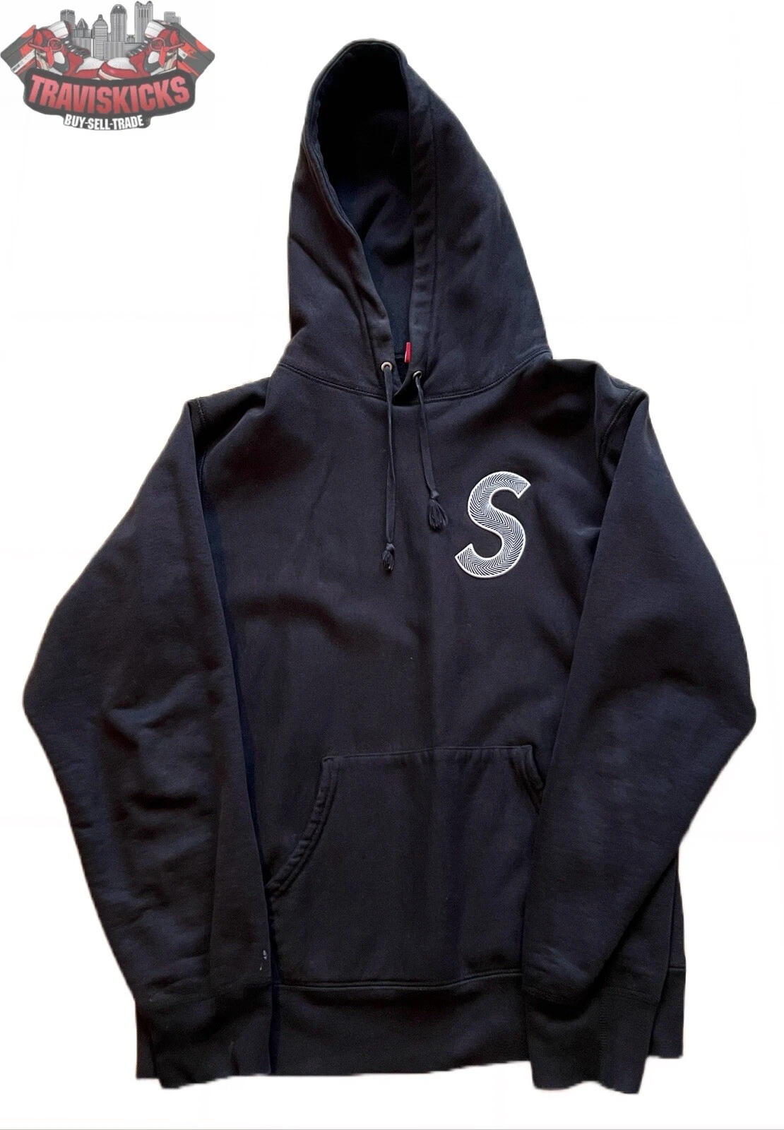Sweat à capuche noir logo Supreme S SS20 taille M occasion 