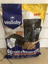 Wallaby 1 Gallon Mylar Bag 7.5 mil for Food Storage with 400cc Oxygen Absorbers