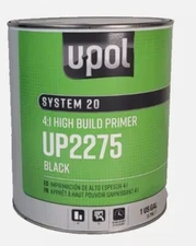 2K Urethane Primer HS Gallon BLACK DTM U-Pol UP2275 UPOL System 20