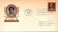 1940 FDC - Jane Addams, Famous American Scientist - Chicago, ILL - F34180