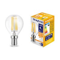 Led Leuchtmittel E14 Filament Kugel P45 4 Watt 400 Lumen Warmweiß (3000 K)