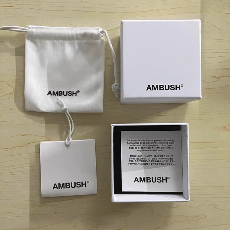 AMBUSH Safty Pin Small Scratch Metal Pill Shape Single Earring