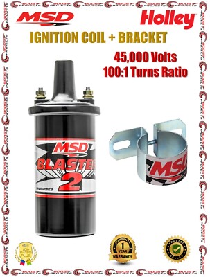 MSD Ignition Coil Blaster 2 Black 100:1 Ratio+ 2.25'' Canister Style Bracket