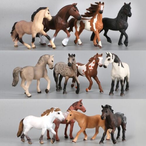 Figurines action et jouet modèles animaux réalistes cheval émulation solide cheval arabe - Photo 1 sur 53