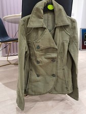 Ladies Double Breasted Short Coat/jacket Size Xs