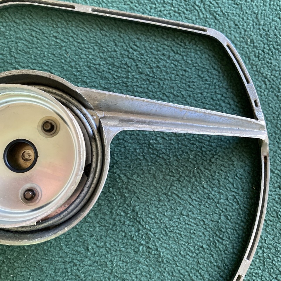 USED VOLVO STEERING WHEEL HORN RING CHROME 19591962 PV544 GOOD