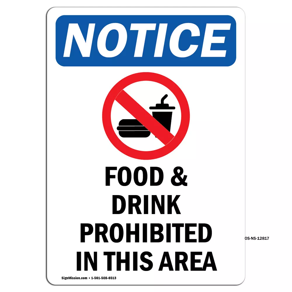 OSHA Notice Sign - Donation Thank You, Plastic Sign